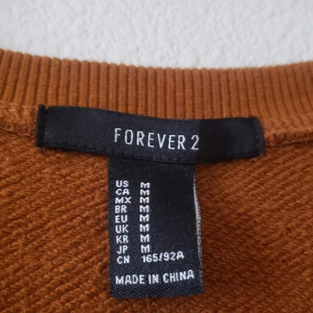 F21 Burnt Orange Sweater